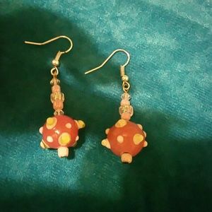 Handmade Blown Glass Earrings